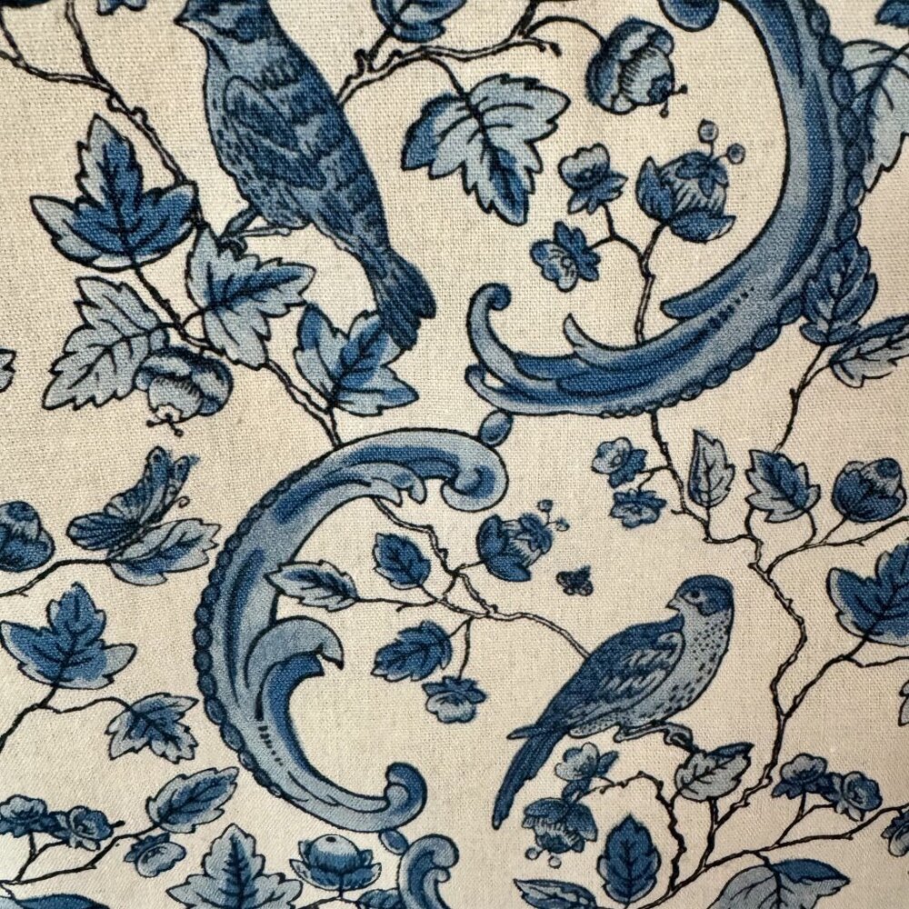NWOT Cotton Canvas Floral and Bird Tote by SEZANE